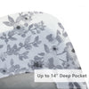 Grey Floral -  Printed Sheet Set