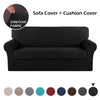 2 Pieces - Stretch Sofa Cover + Cushion Cover